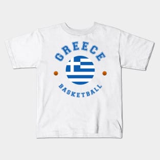 Greece Basketball Kids T-Shirt